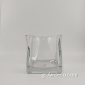 Πράσινο τέντωμα Curved Glass Flower Vase